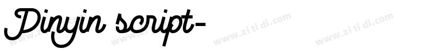 Pinyin script字体转换